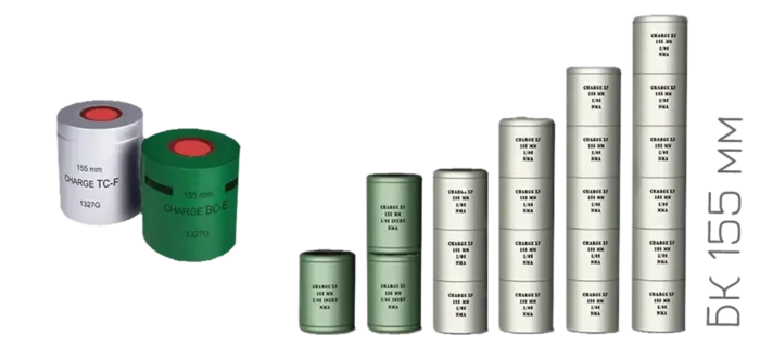 Порохові заряди до гармат калібру 155 мм